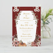 'Til Death Do us Part Halloween Einladung (Stehend Vorderseite)