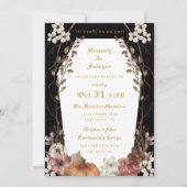 'Til Death Do us Part Halloween Hochzeit Einladung (Vorderseite)