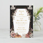 'Til Death Do us Part Halloween Hochzeit Einladung (Stehend Vorderseite)