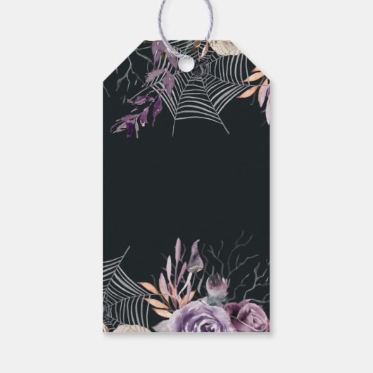 "Til Death Do us Part | Halloween Hochzeit Geschenkanhänger (Rückseite)