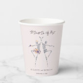 "Til Death Do us Part | Halloween Hochzeit Pappbecher (Rückseite)