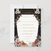 'Til Death Do us Part Halloween Hochzeit RSVP (Vorderseite)
