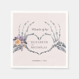 "Til Death Do us Part | Halloween Hochzeit Serviette