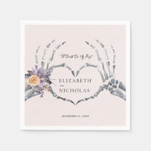 "Til Death Do us Part Halloween Hochzeit Serviette