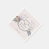 "Til Death Do us Part | Halloween Hochzeit Serviette (Ecke)