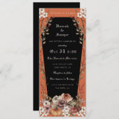 'Til Death Do us Part Halloween Wedween Coffin Inv Einladung (Vorne/Hinten)