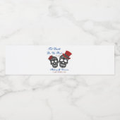 Til Death Do us Part | Hochzeit Wasserflaschenetikett (Einzelnes Label)