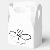 Til Death Do us Part Infinity Symbol Heart Wedding Geschenkschachtel (Geöffnet)