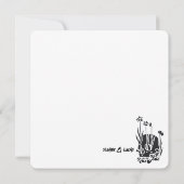 Til Death Do us Part | Paare TY Card | B+W Dankeskarte (Rückseite)