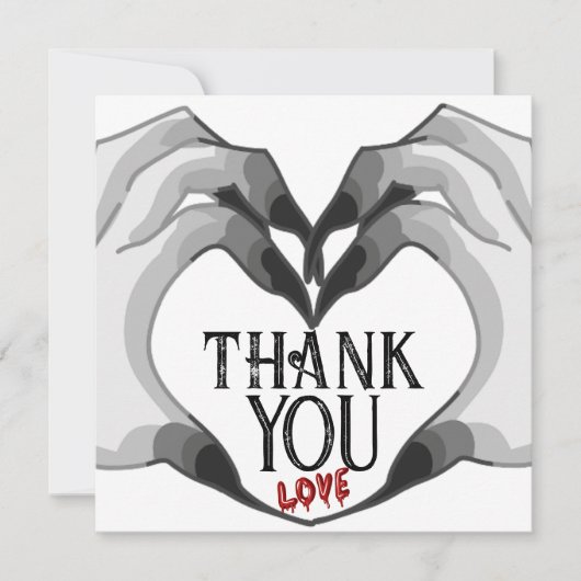 Til Death Do us Part | Paare TY Card | Farbe Dankeskarte (Vorderseite)