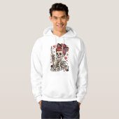 'Til Death Do us Part Skeleton Bride Tattoo Style Hoodie (Vorne ganz)