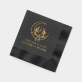 Til Death Do us Part Skeleton Couple Crescent Moon Servietten Mit Folie (Links)