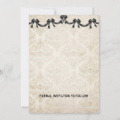 Til Death Do us Part Skeleton Halloween Hochzeit Save The Date (Rückseite)