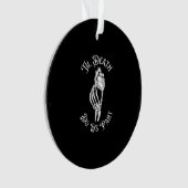 Til Death Do us Part Skeleton Hand hält Anatomie Ornament (Vorderseite)