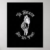 Til Death Do us Part Skeleton Hand hält Anatomie Poster (Vorne)