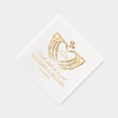 Til Death Do us Part Skeleton Hands Herz-Zeichen # Servietten Mit Folie (Rechts)