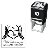 Til Death Do us Part Skeleton Hands Herzzeichen #1 Permastempel (Beispiel)