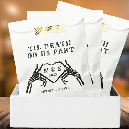Til Death Do us Part Skeleton Heart Hand Wedding Geschenktütchen