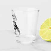 Til Death Do us Part Skeleton Heart Hand Wedding Schnapsglas (Rechts)