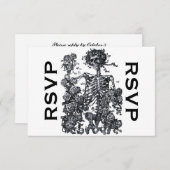Til Death Do us Part Skeleton UAWG RSVP Karte (Vorne/Hinten)