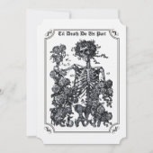 Til Death Do us Part Skeleton Wedding Einladung (Vorderseite)