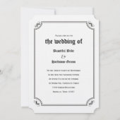 Til Death Do us Part Skeleton Wedding Einladung (Rückseite)