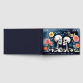 Til Death Do us Part Skeletons Gothic Wedding Gästebuch (Voll)