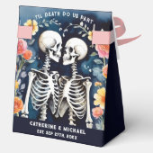 Til Death Do us Part Skeletons Gothic Wedding Geschenkschachtel (Rückseite)