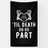 Til Death Do us Part Skelett Wedding Vertikal Banner (Vertikal)