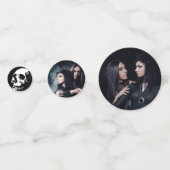 Til Death Do us Part Skull-Fotos gehen Hochzeit Konfetti (Rückseiten)