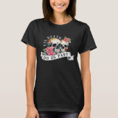 Til Death Do us Part Skulls & Rose Mrs. Wedding T-Shirt (Vorderseite)