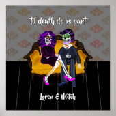 Til Death Do us Part Sugar Skull Couple Poster (Vorne)