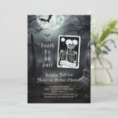 Til Death Do us Part Tarot Card Brautparty Einladung (Stehend Vorderseite)