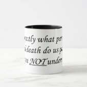 Til Death Do us Part-Tasse Tasse (Zentrum)