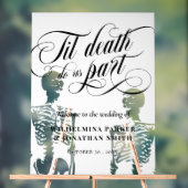 Til Death Do us Part Transparente Skelette willkom Acrylschild (Neutral)