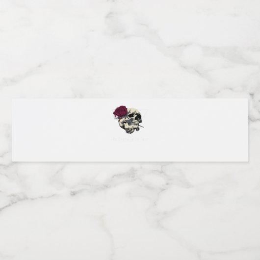 Til Death Do us Part Wasserflaschenetikett (Einzelnes Label)