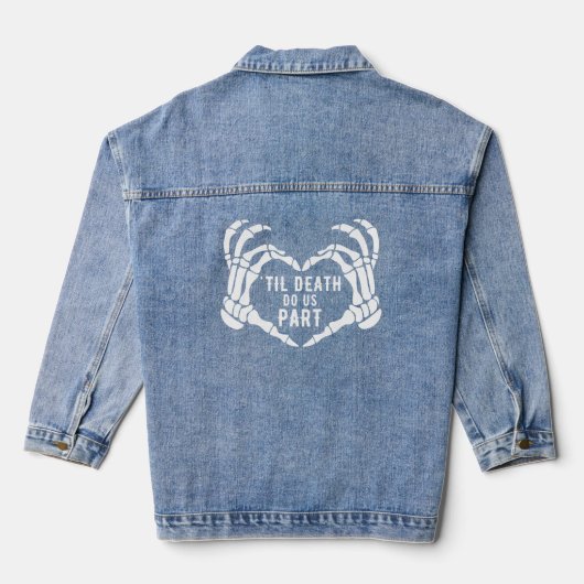 Til Death Do us Part Wedding Bride Jeansjacke (Rückseite)