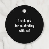 Til Death Do us Part Wedding Custom Vielen Dank Geschenkanhänger (Rückseite)