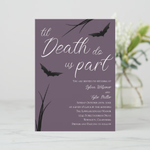 Til Death Do us Part Wedding Einladung