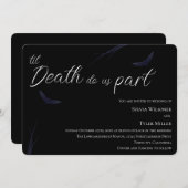 Til Death Do us Part Wedding Einladung (Vorne/Hinten)