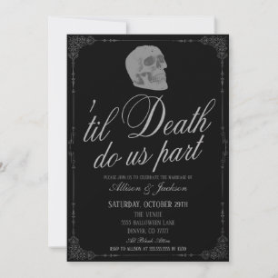 Til Death Do us Part Wedding Einladung