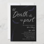 Til Death Do us Part Wedding Einladung (Vorderseite)