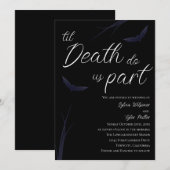 Til Death Do us Part Wedding Einladung (Vorne/Hinten)