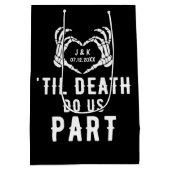 Til Death Do us Part Wedding Supplies Guest Mittlere Geschenktüte (Rückseite)
