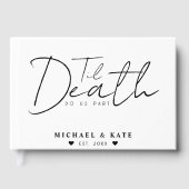 Til Death Do us Part White Wedding Gästebuch (Vorderseite)