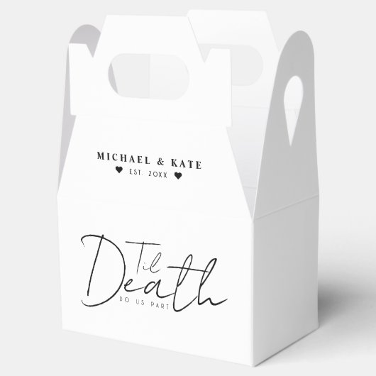 Til Death Do us Part White Wedding Geschenkschachtel (Geöffnet)