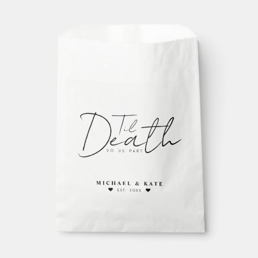 Til Death Do us Part White Wedding Geschenktütchen (Vorderseite)