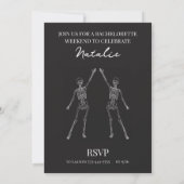 Til Death Do Us Party Bachelorette Einladung (Rückseite)