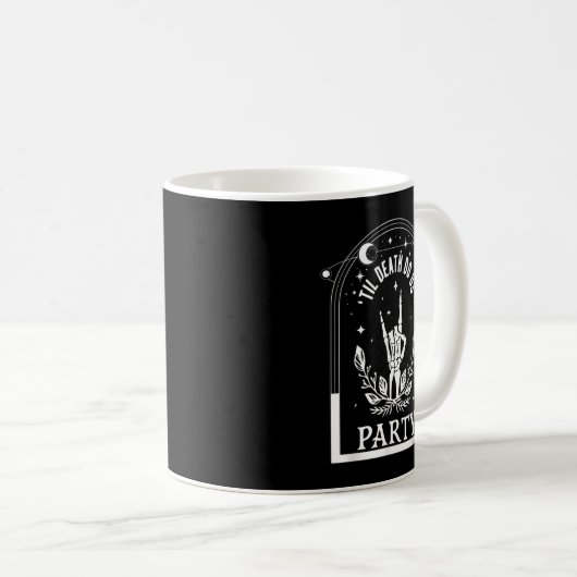 Til Death Do Us Party Bachelorette passend Bridal Kaffeetasse (VorderseiteRechts)