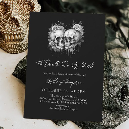 Til Death Do US Party Bridal Dusche Einladung